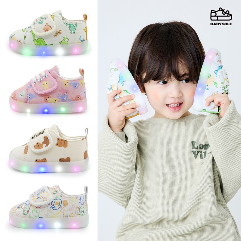 LED 불빛에 아이가 홀딱! 베이비솔 유아 운동화 3개월 솔직 후기