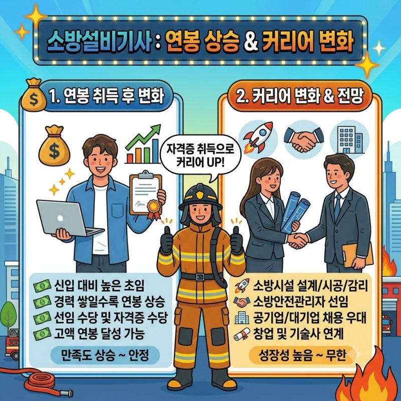 소방설비기사 연봉 취득 후 커리어 변화 2026