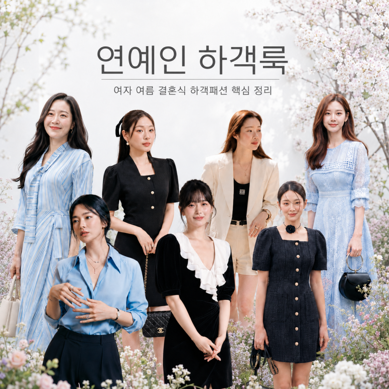 연예인하객룩은 왜 예뻐 보일까? 여자 여름 결혼식 하객패션 핵심 정리