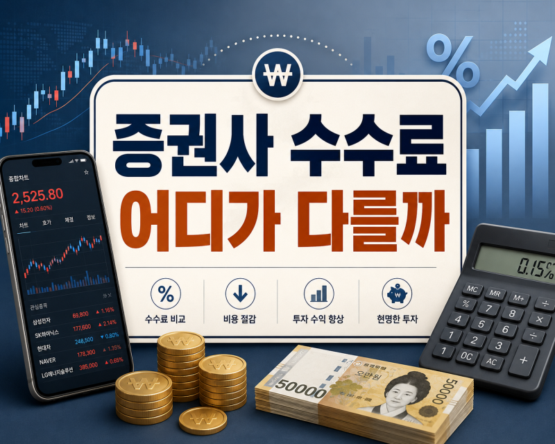 국내 증권사별 수수료 비교, 초보자는 무료 이벤트만 보면 안 됩니다