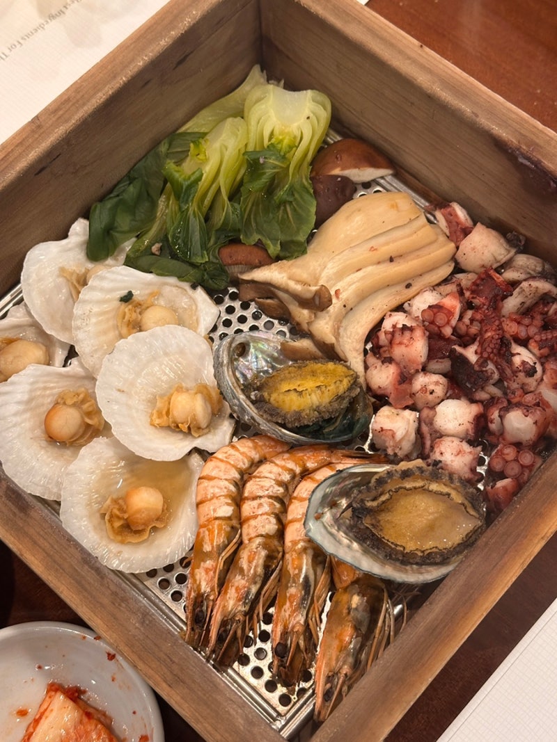 양양 쏠비치 식당 편백해물삼합찜 메뉴 후기