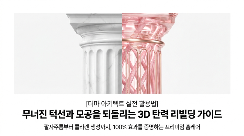 [암웨이][더마 아키텍트 실전 활용법] 무너진 턱선과 모공을 되돌리는 3D 탄력 리빌딩 가이드
