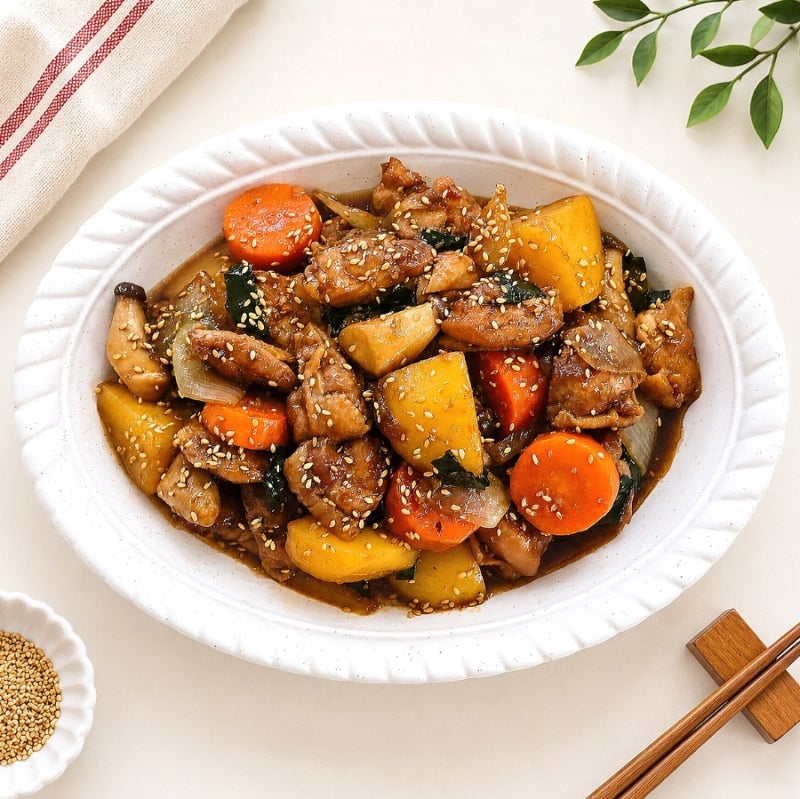 간장찜닭 레시피 순살 찜닭 양념 소스 만들기