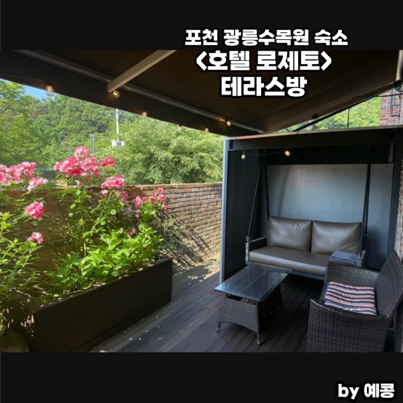 포천 광릉수목원 숙소 호텔 로제토 테라스 내돈내산 후기