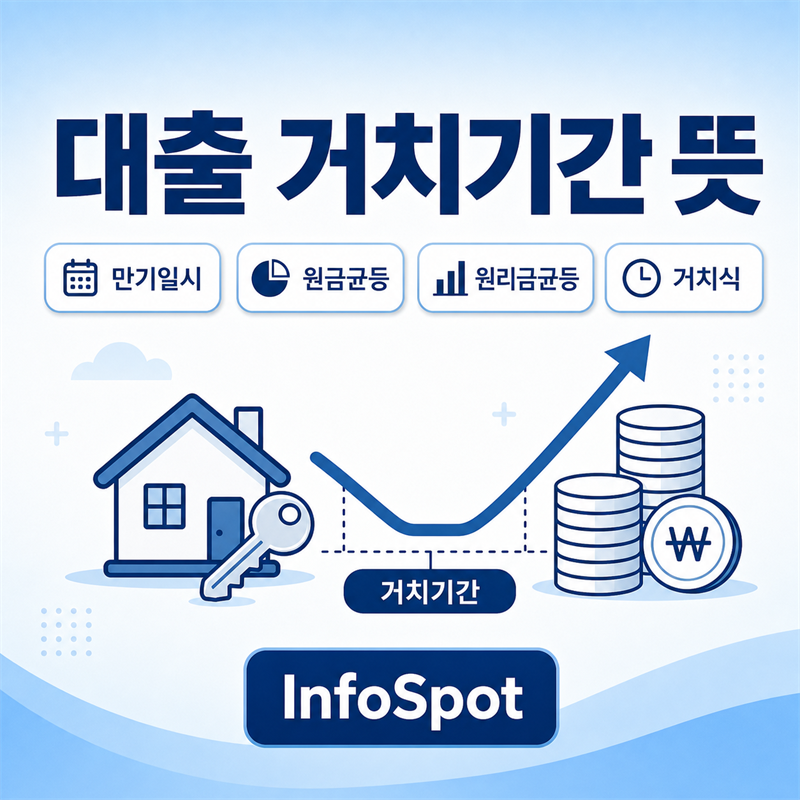 대출 거치기간 뜻 완벽 정리 — 거치식·원리금균등·원금균등·만기일시 상환방식 차이와 유....