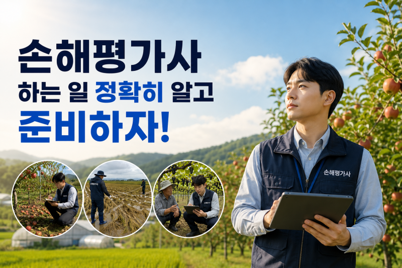 손해평가사 하는 일 정확히 알고 준비하자! (출장, 조사, 수당의 모든 것)