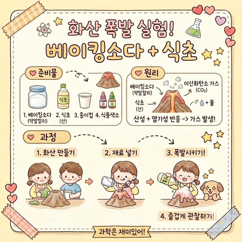 여름방학 집콕놀이 추천! 1탄 화산폭발 실험