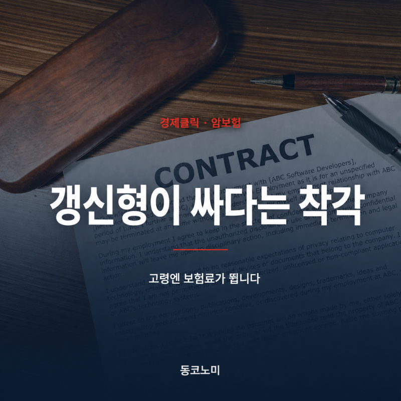 갱신형 암보험이 싸다? 고령엔 보험료가 뜁니다 — 비갱신형과 비교