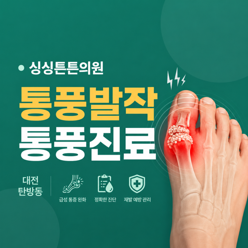 바람만 스쳐도 끔찍한 고통, 방치하면 평생 후회하는 대전 통풍