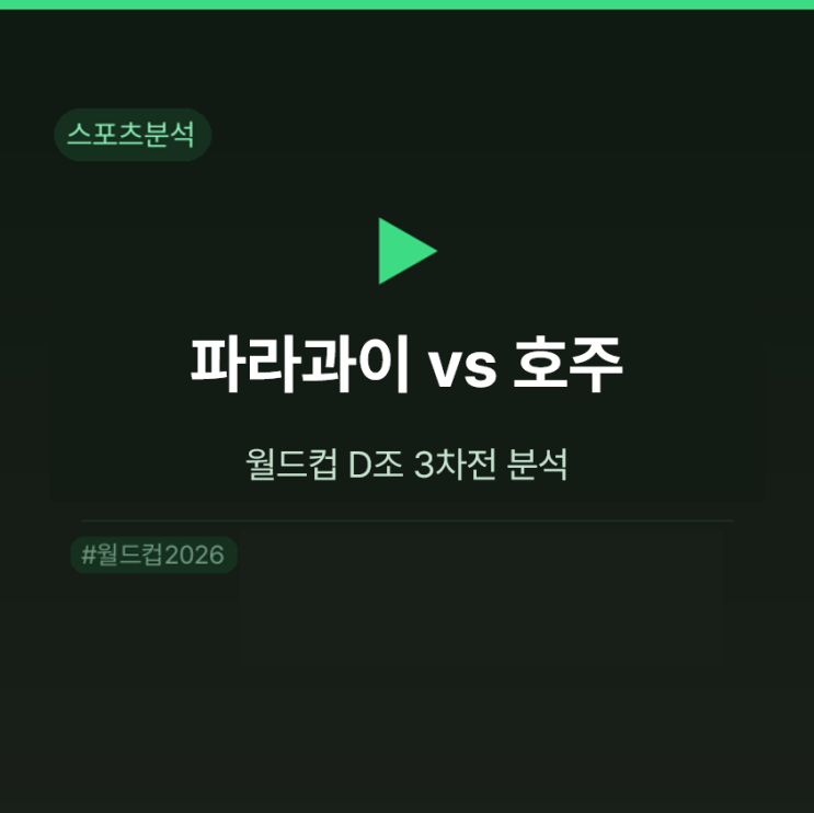 월드컵 <b>파라과이</b> <b>호주</b> 예상 스코어, 배당이 가리키는 무승부의 늪