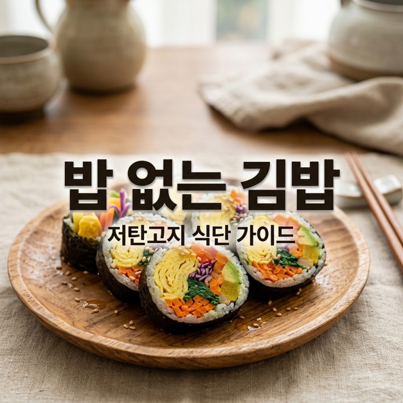 키토김밥 칼로리 및 저탄고지 다이어트 식단 완벽 가이드