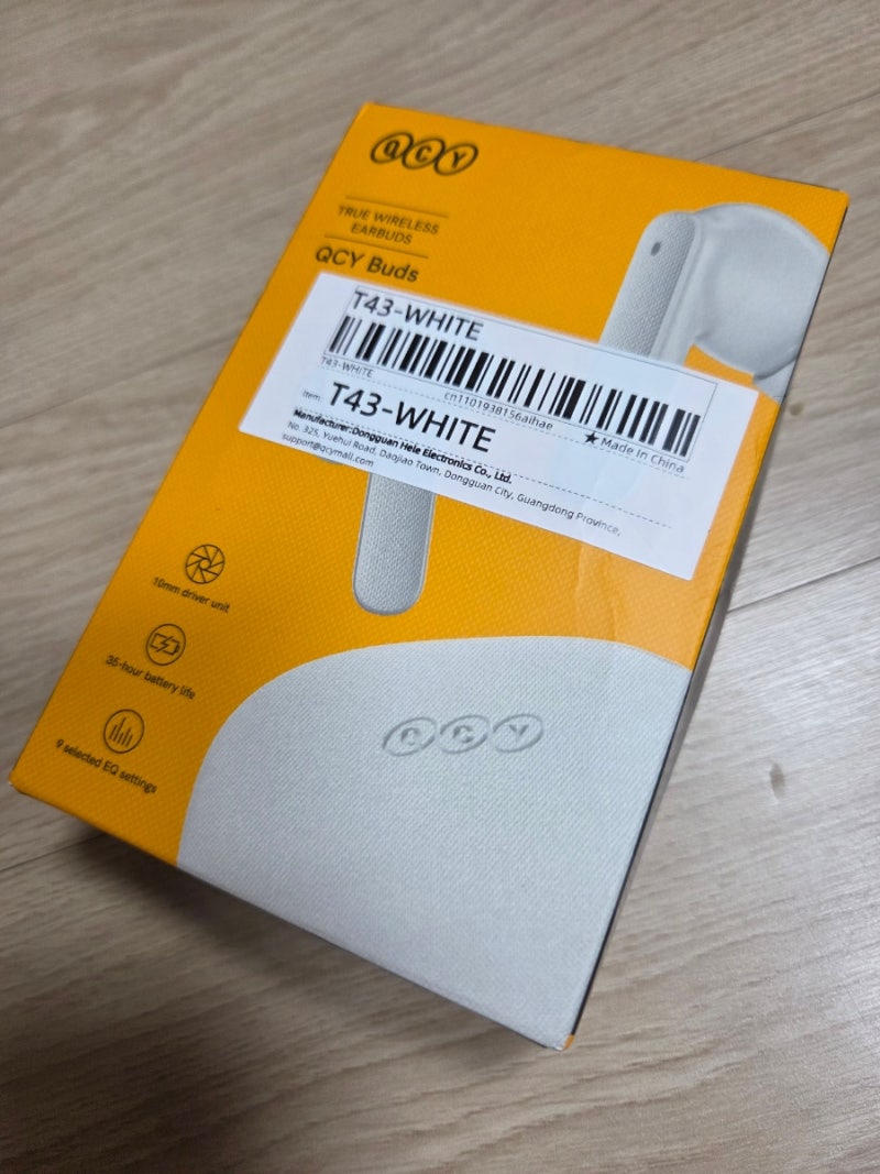 qcy t43 버즈 블루투스 이어폰. QCY Buds TWS Bluetooth 5.3 Wireless Earphones