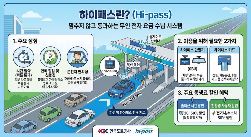 하이패스 단말기 설치방법 및 이용방법, 하이패드 카드 구매처 등 하이패스 이용 팁
