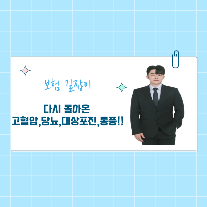 다시 돌아온 고혈압,당뇨,대상포진,통풍!! (가성비 플랜으로 준비 가능!!!)
