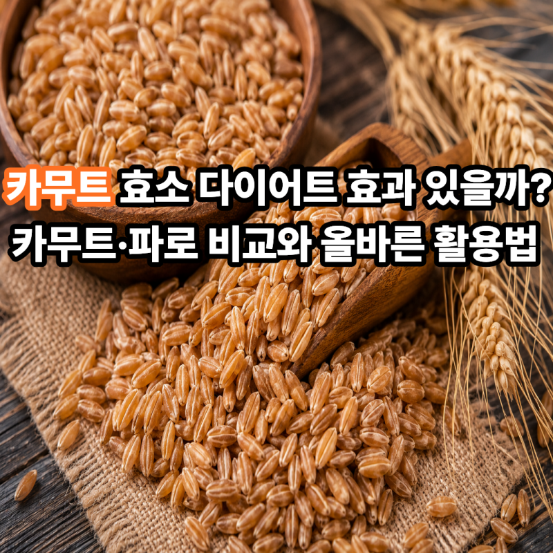 카무트 효소 다이어트 효과 있을까? 카무트·파로 비교와 올바른 활용법 총정리