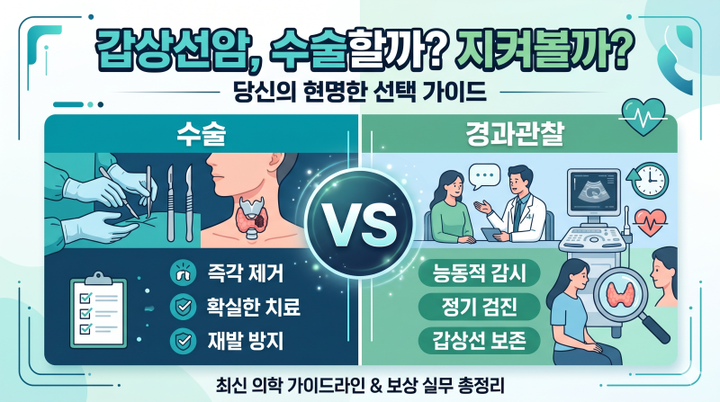 갑상선암 수술 꼭 해야 할까? 경과관찰(능동적 감시) 기준 총정리