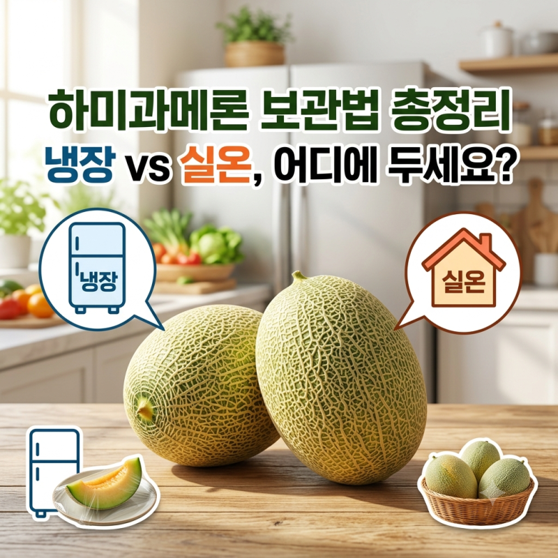 하미과메론 보관법 총정리, 냉장 vs 실온 어디에 두세요?