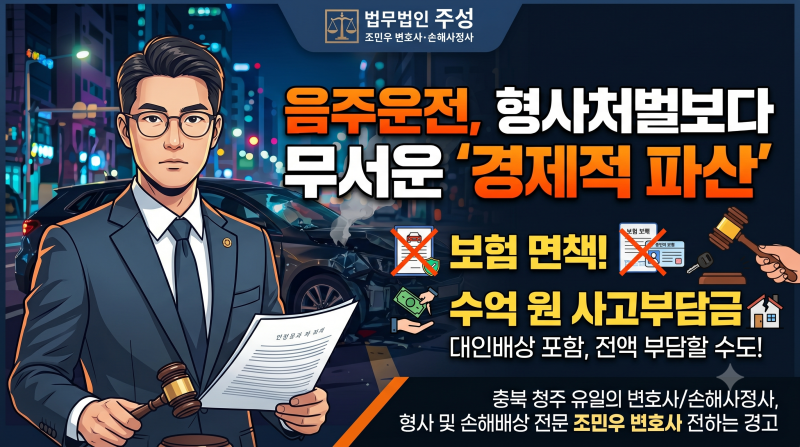 음주운전, 형사처벌보다 무서운 ‘경제적 파산’의 시작: 보험 면책과 사고부담금의 진실