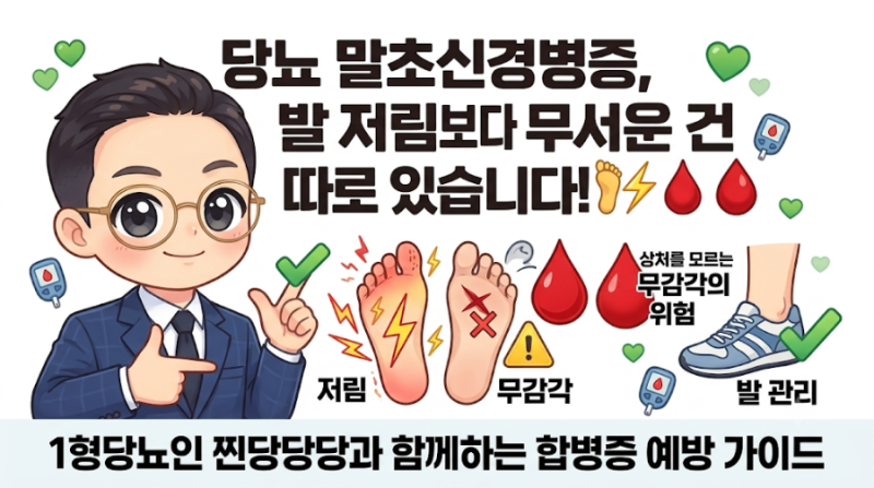 당뇨 말초신경병증, 발 저림보다 무서운 건 따로 있습니다
