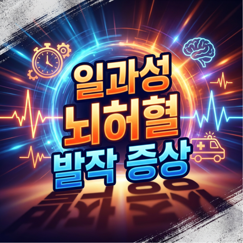 일과성 뇌허혈 발작 증상, 잠깐 괜찮아져도 위험한 이유