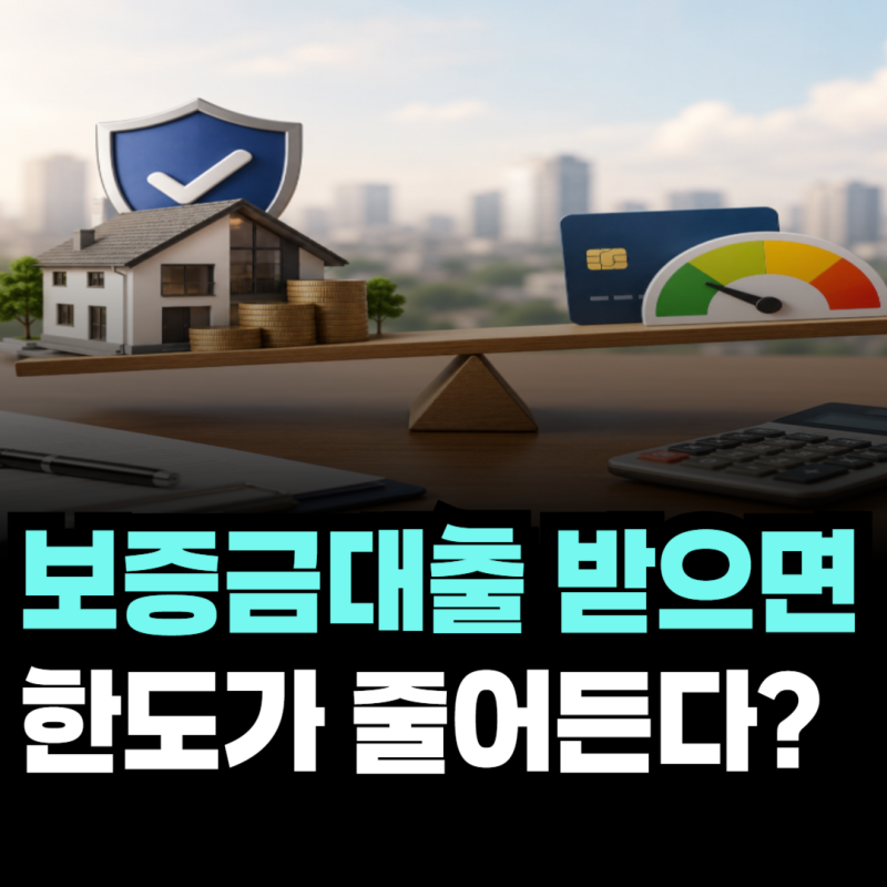 전월세보증금대출 받았더니 신용대출 한도가 줄어든다고? 진짜일까