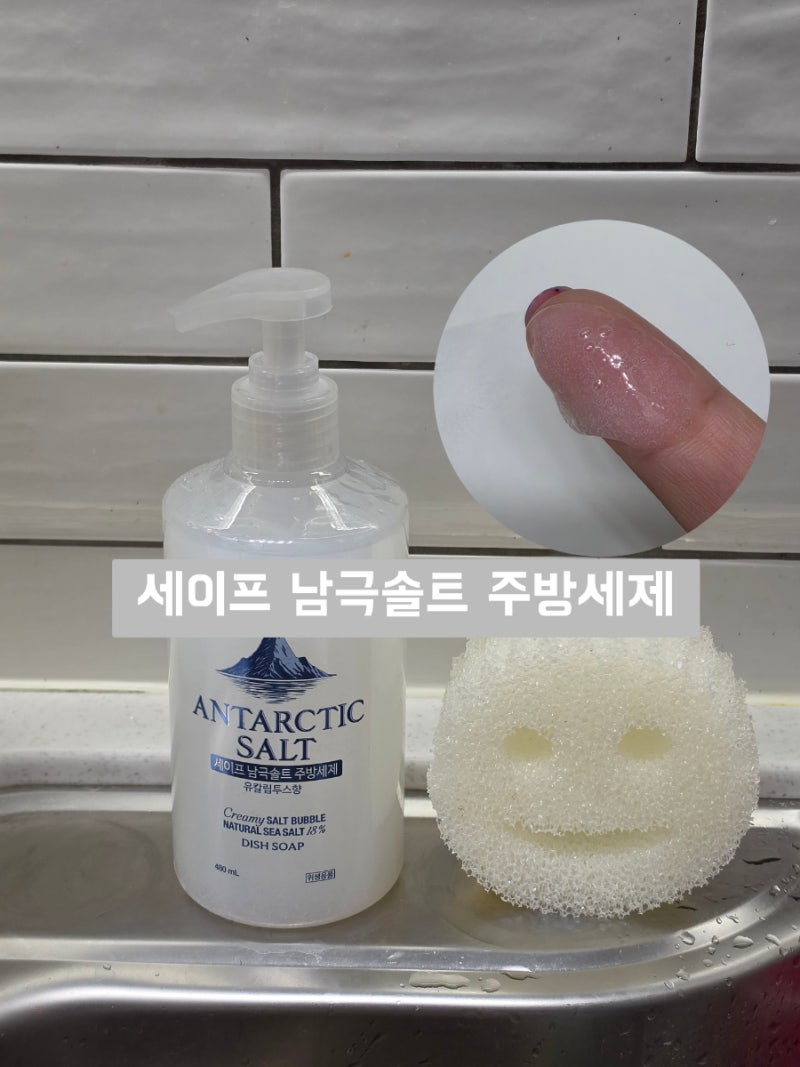 세이프주방세제 솔트버블 쫀쫀한 거품 세이프 남극솔트 유칼립투스향