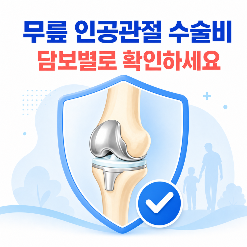 무릎 인공관절 수술비 보상, 전치환술·부분치환술도 확인하세요
