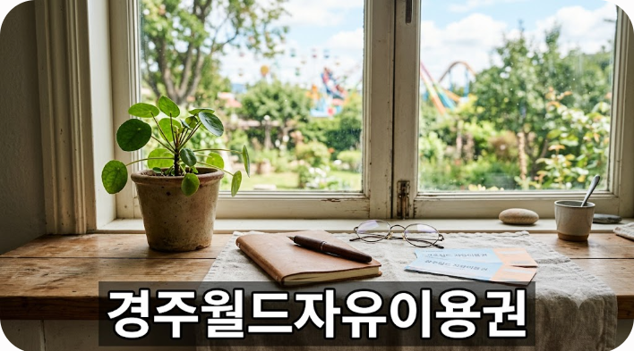경주월드 자유이용권 가격 할인 팁과 대기 없는 놀이기구 탑승 공략법