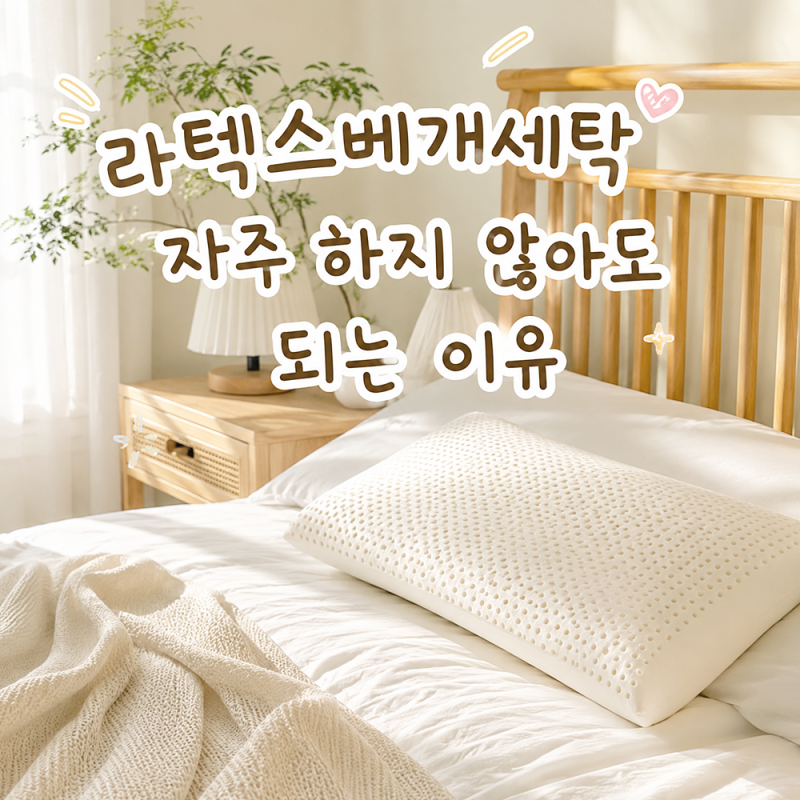 라텍스베개세탁 자주 하지 않아도 되는 이유