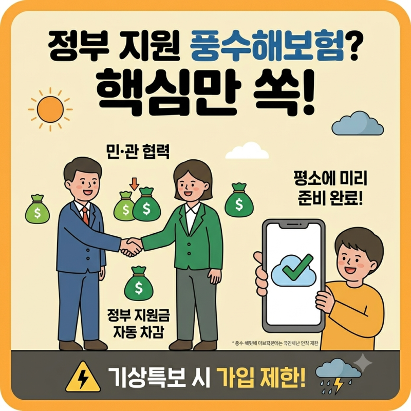 풍수해보험 정부지원 이거 모르고 장마 맞으면 후회합니다 9%만 내고 가입하는 법