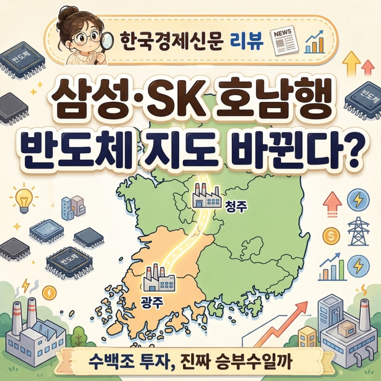 [한국경제신문 리뷰]삼성·SK가 <b>호남</b>으로 간다, K<b>반도체</b> 지도가... 