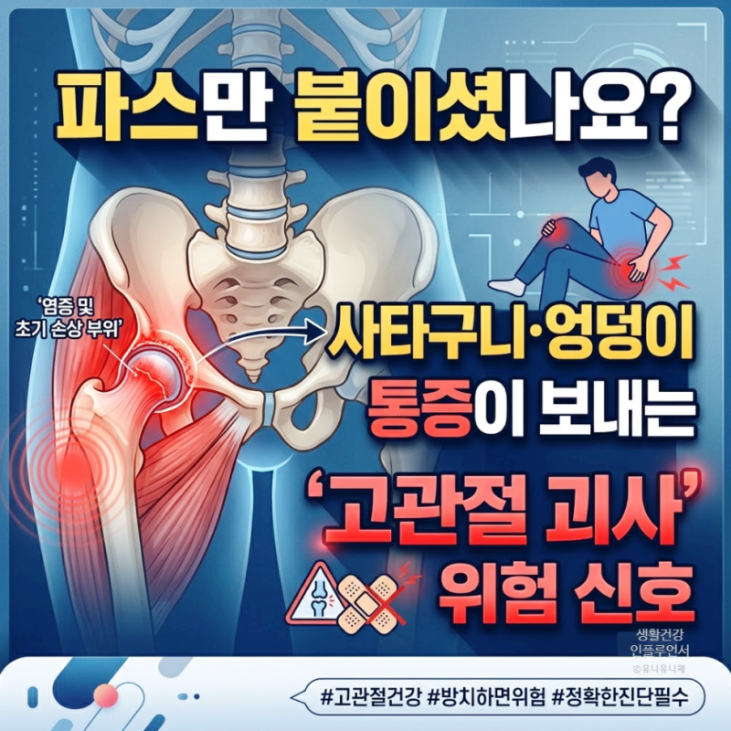 사타구니 통증 및 엉덩이 근육 통증, 찌릿한 고관절 신호 방치하면 안 되는 이유