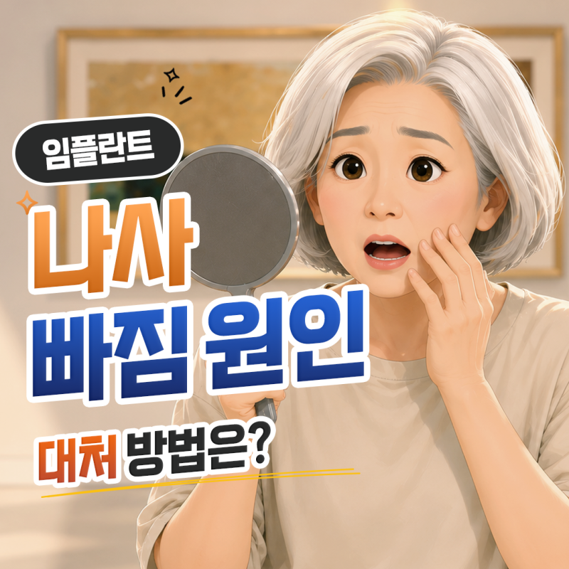 팔용동치과｜임플란트 나사 빠짐, 다시 끼우면 괜찮을까? 원인과 기준