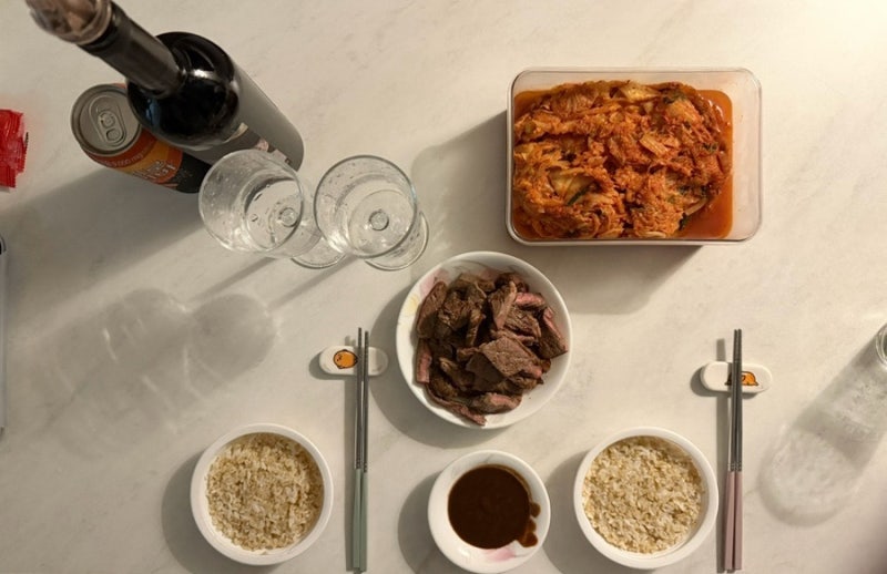 [집밥일기_N번 째 척아이롤 버터탕에 구워 먹기] 언제나 맛있는 A1 소스/MATSU El Viejo 마츠 와인