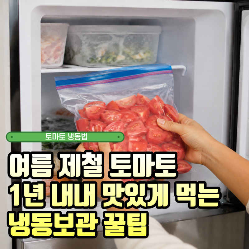 여름 제철 토마토 무조건 얼리세요! 초간단 냉동보관법
