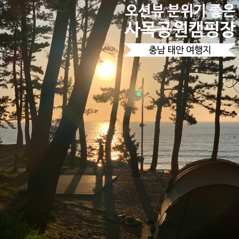[충남 태안] 아이랑 가기 좋은 사목공원캠핑장 (오션뷰 캠핑장, 태안 갯벌체험 캠핑장, 명당 ....