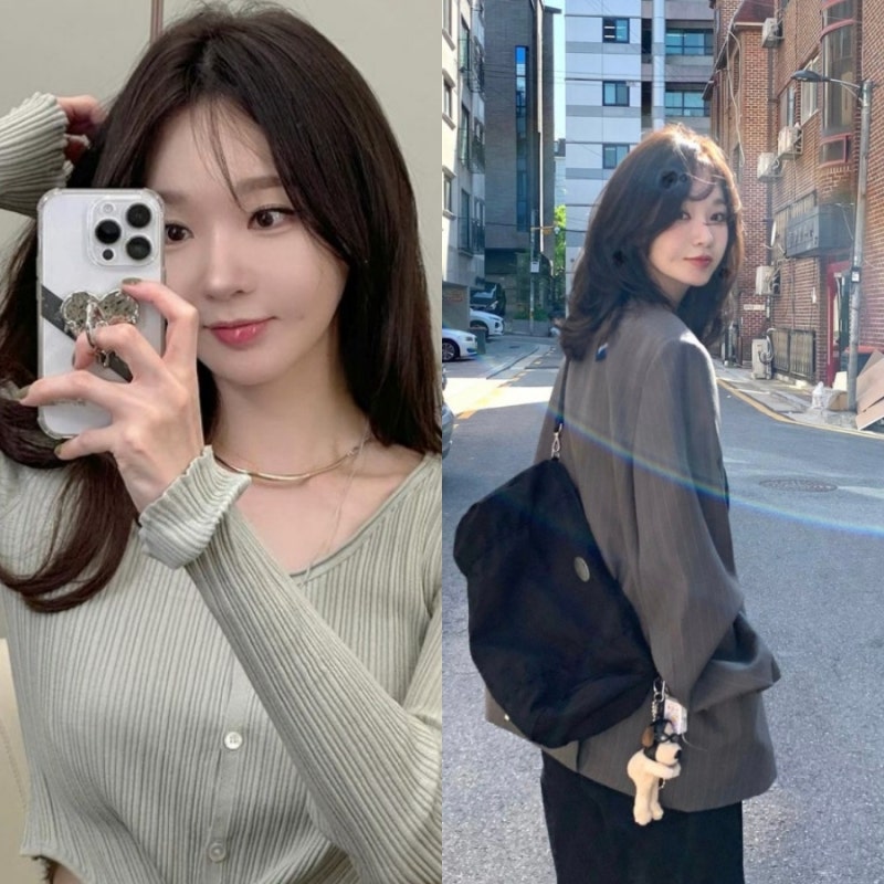 레전드 찍어버린 강민경 중단발 레이어드컷 헤어스타일