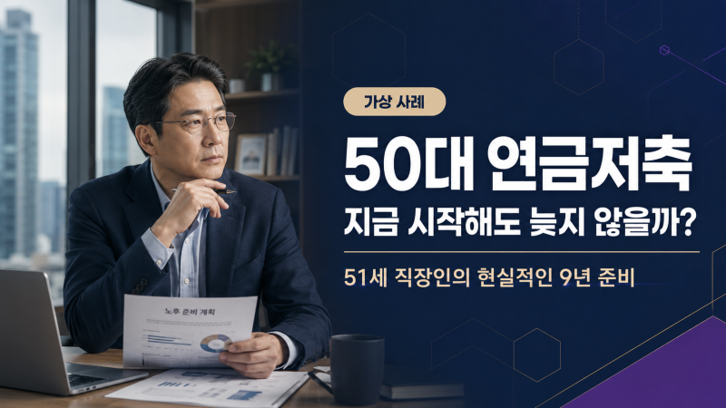 50대 연금저축, 지금 시작해도 늦지 않을까? (연금저축펀드 추천 정보를 찾는 50대 직장인이 ....