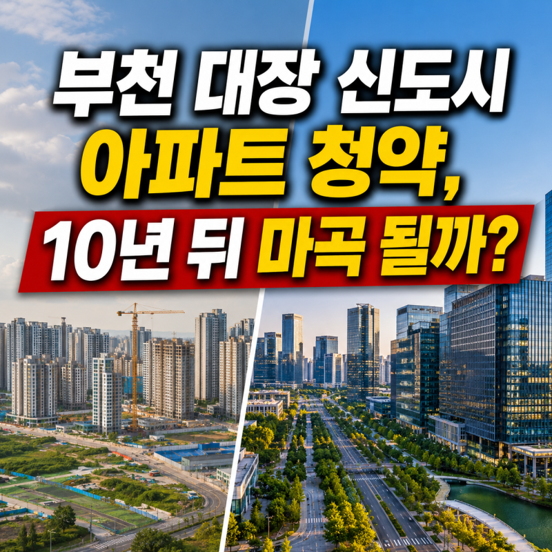 부천 대장 신도시 아파트 청약, 10년 뒤 마곡 될까?