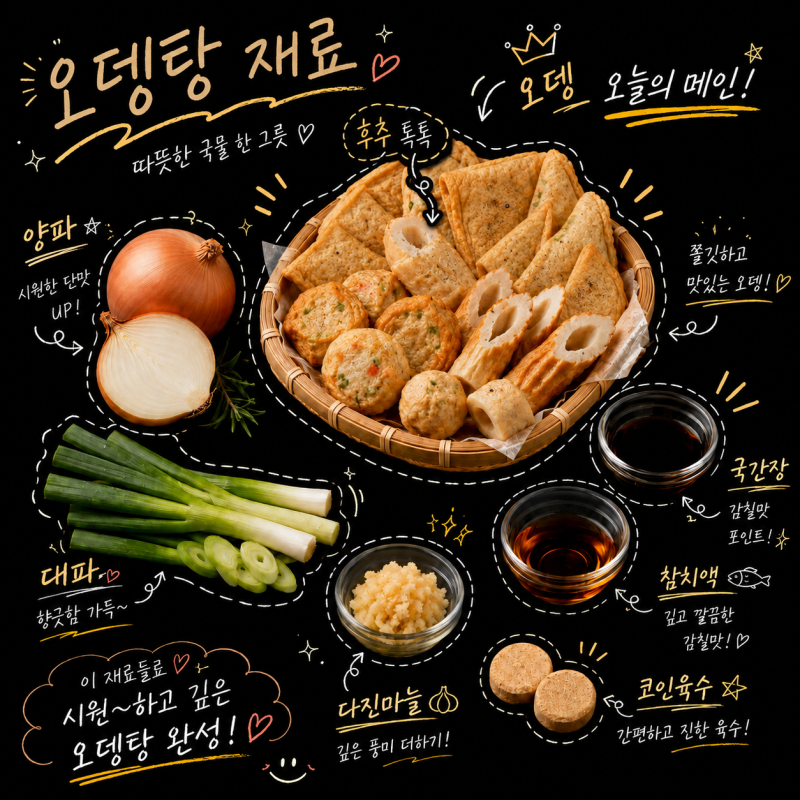 간편 단순 시간절약 만능탕｜오뎅탕 레시피⊹