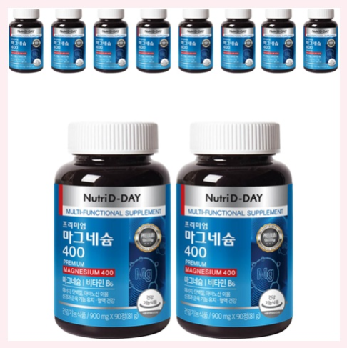 매일 아침 개운함이 다른 뉴트리디데이 프리미엄 마그네슘 400으로 챙기는 활력 충전