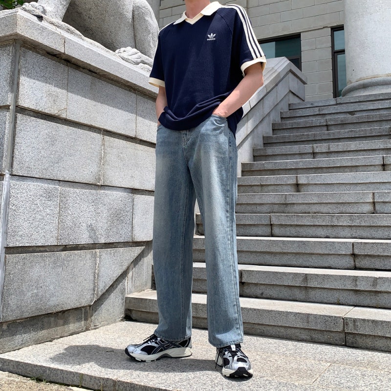 아디다스 와플 반팔티 네이비 L 사이즈 폴로 반팔 카라티 후기 사이즈 추천 팁 총정리