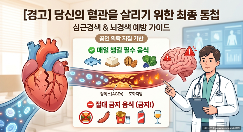 [주치의 경고] 당신의 혈관을 살리기 위한 최종 통첩: 심근경색과 뇌경색 예방 가이드
