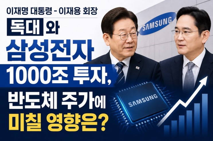 대통령-<b>이재용</b> 회장 독대와 삼성전자 1000조 투자, <b>반도체</b>... 