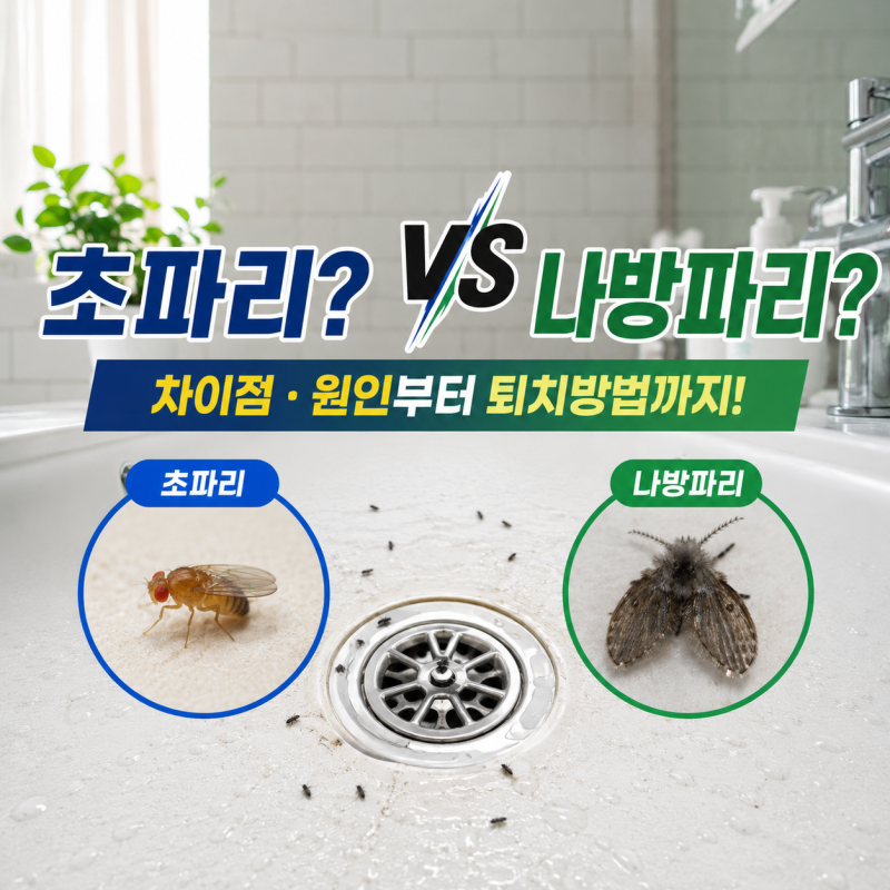 초파리, 나방파리 차이점 + 원인 + 퇴치방법 다 알려드립니다