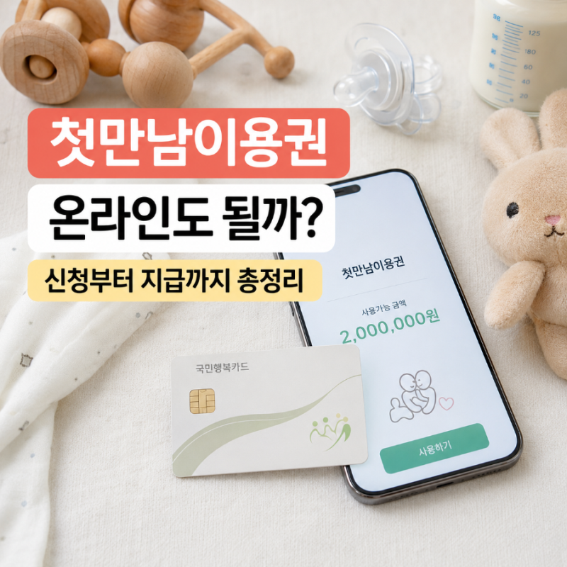 첫만남이용권 사용처 온라인과 조리원 후기