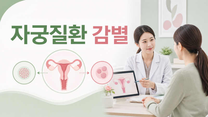 자궁선근증 생리통 자궁근종 차이, 심할 때 검사 기준