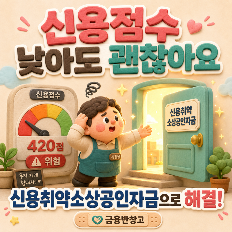 신용취약소상공인자금 신청 전 준비할 것 총정리 | NCB 839점 이하 중저신용 소상공인 신용관....