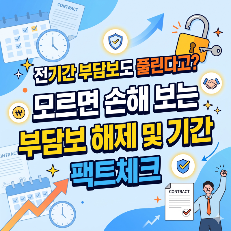 전기간 부담보도 풀린다고? 모르면 손해 보는 부담보 해제 및 기간 팩트체크