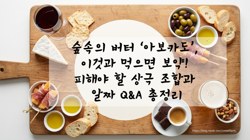 숲속의 버터 ‘아보카도’, 이것과 먹으면 보약! 피해야 할 상극 조합과 알짜 Q&A 총정리